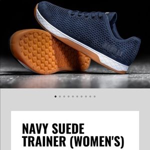 BRAND NEW navy suede NOBULL trainers.